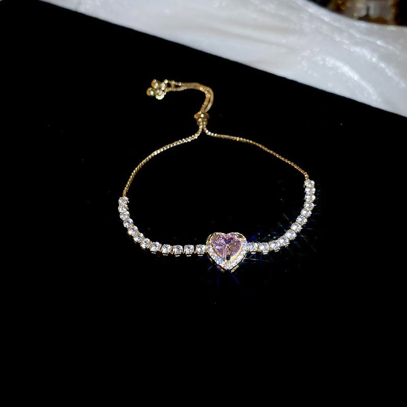 18K Gold Plated Cubic Zirconia Magic Circle Bracelet