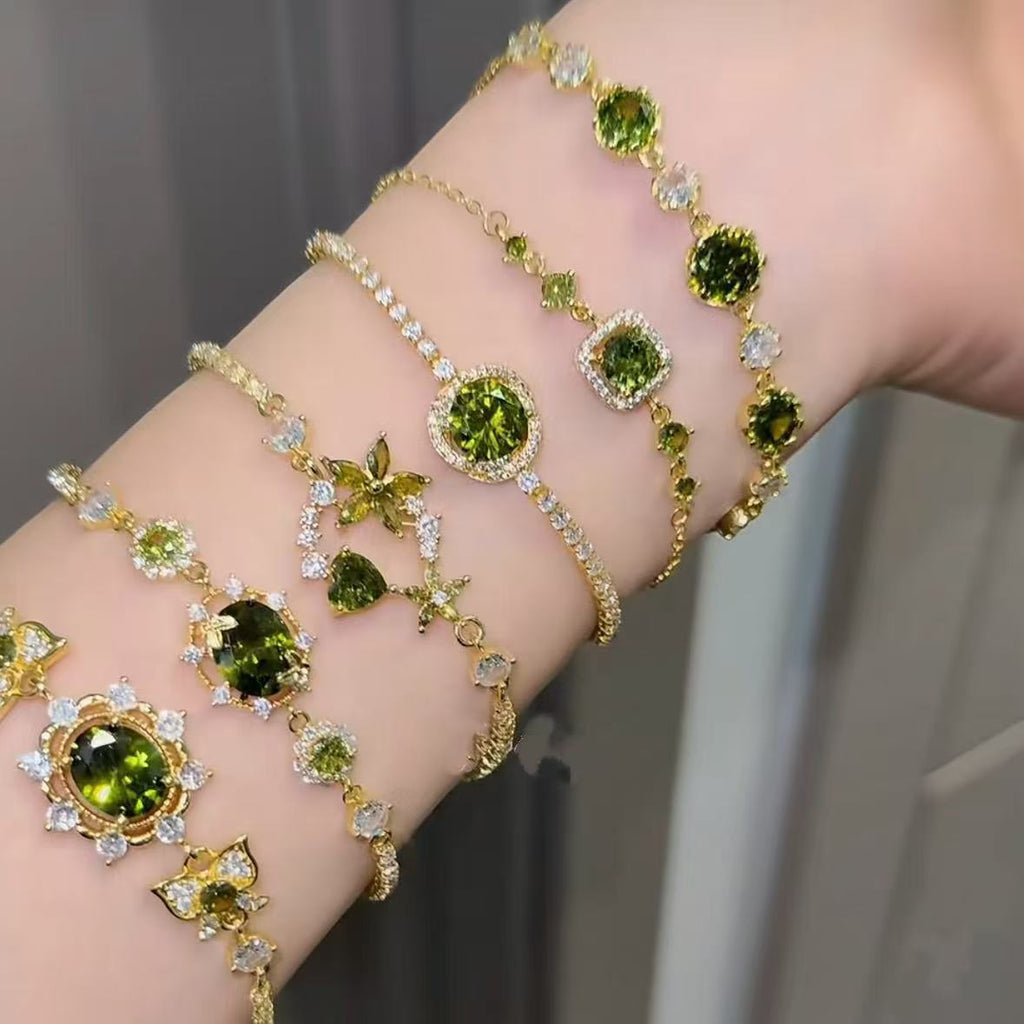 18K Gold Plated Cubic Zirconia Magic Circle Bracelet