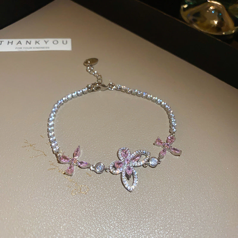 Magic Circle Cubic Zirconia Slider Bracelet - Exquisite Bangle