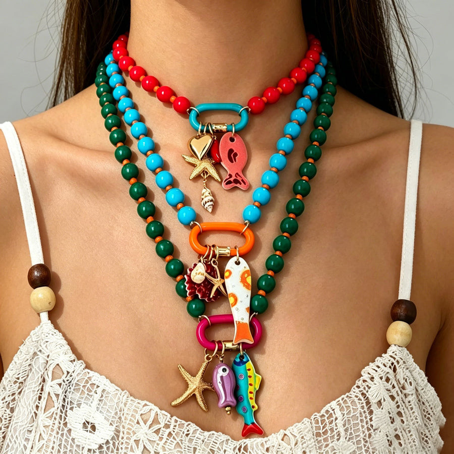 Cross-Border Ocean Style Necklace with Starfish Design