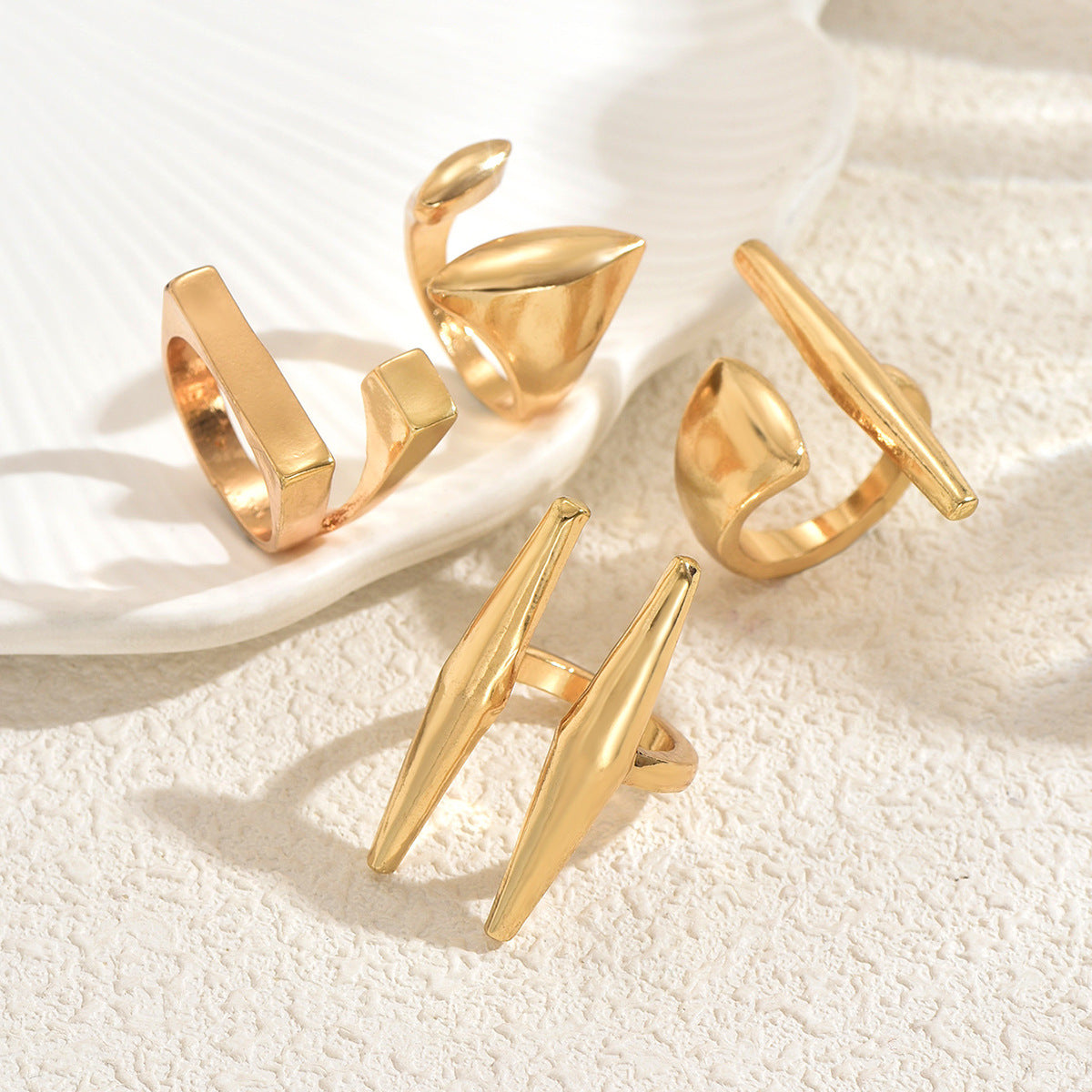 Stacking Rings Set for Women - European Style Minimalist Jewelry