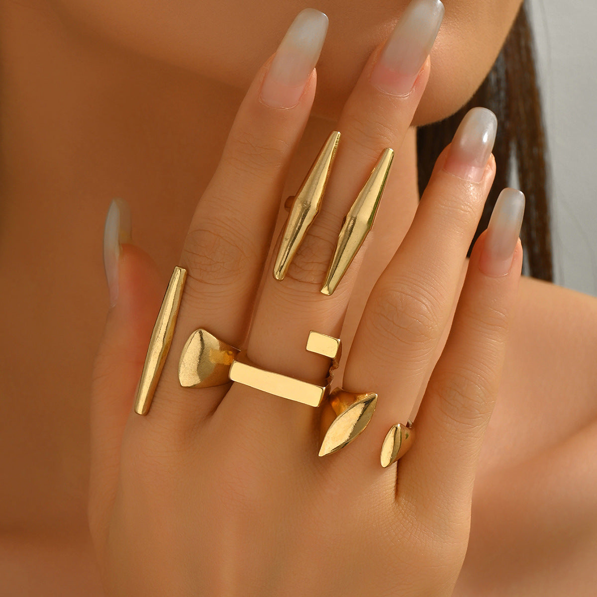 Stacking Rings Set for Women - European Style Minimalist Jewelry