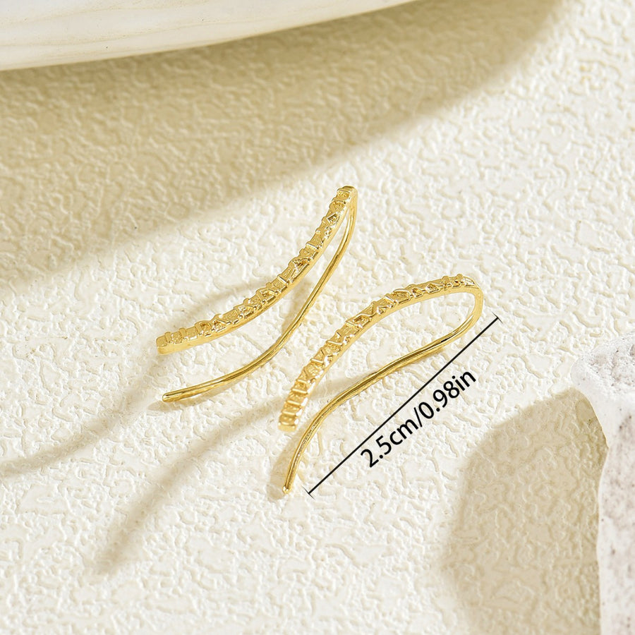 Elegant U-Shaped Hook Stud Earrings for Women