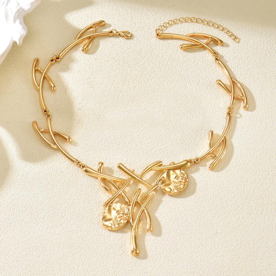 Stylish European Jewelry Set - Geometric Metal Accessories