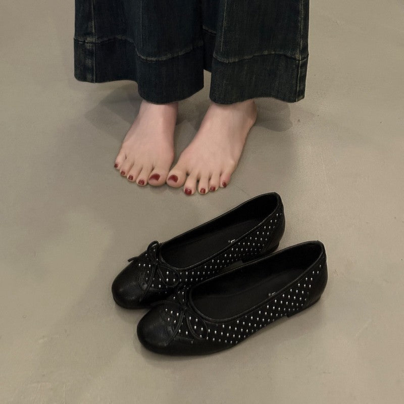 2026 Elegant Soft Sole Ballet Flats with Toe Separators