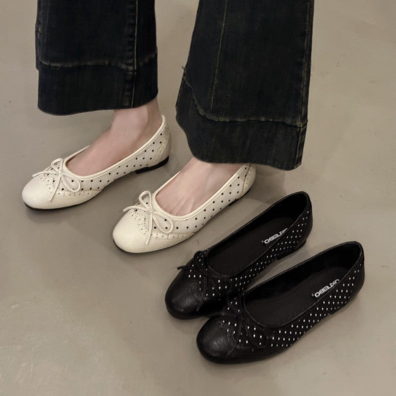 2026 Elegant Soft Sole Ballet Flats with Toe Separators