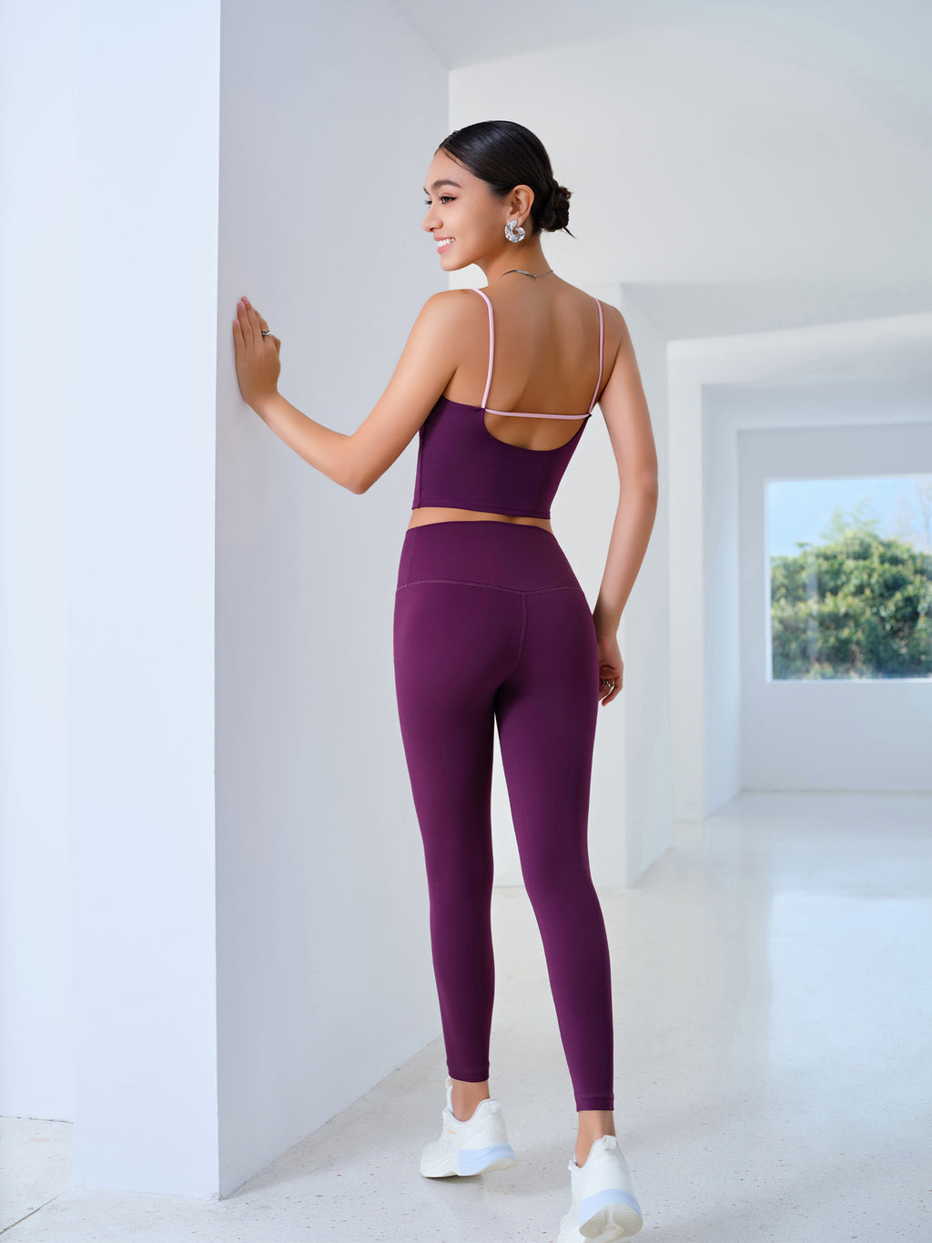 Color-Blocked Casual Women's Yoga Camisole Vest for Fitness