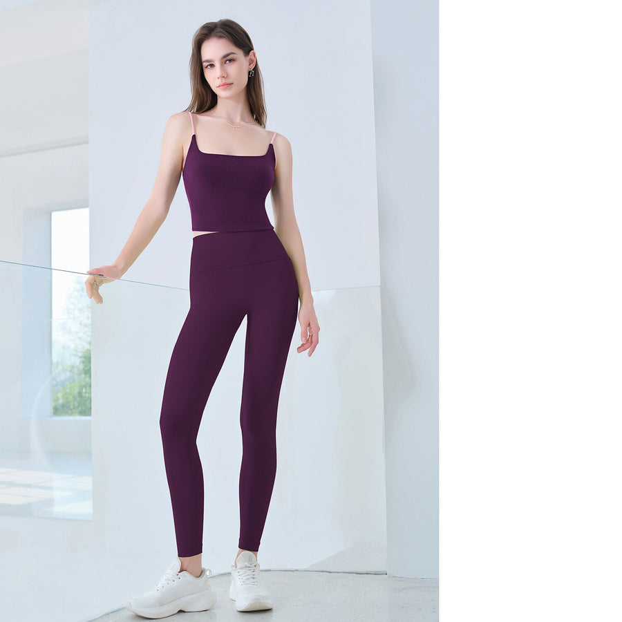 Color-Blocked Casual Women's Yoga Camisole Vest for Fitness
