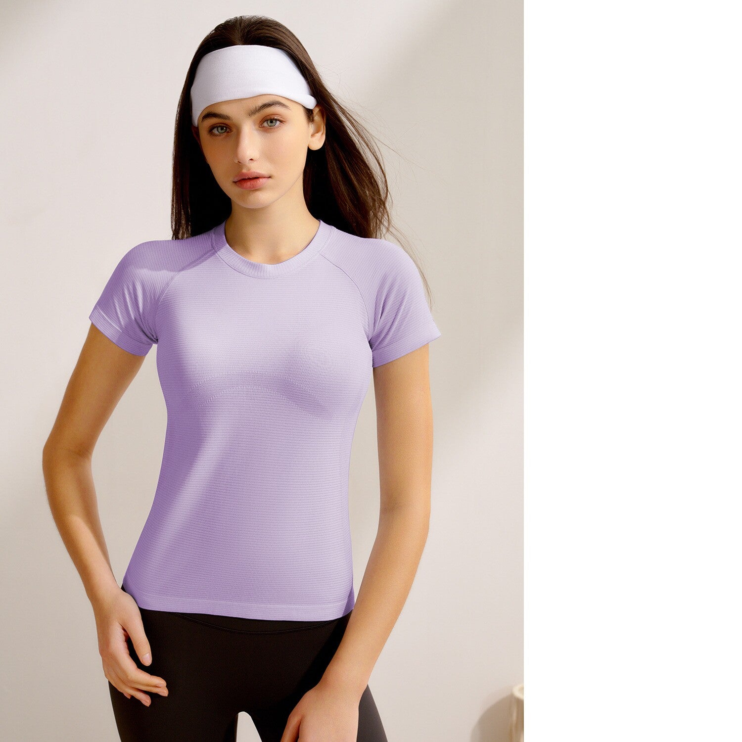 New Women's Short-Sleeve Yoga Top for Pilates Training