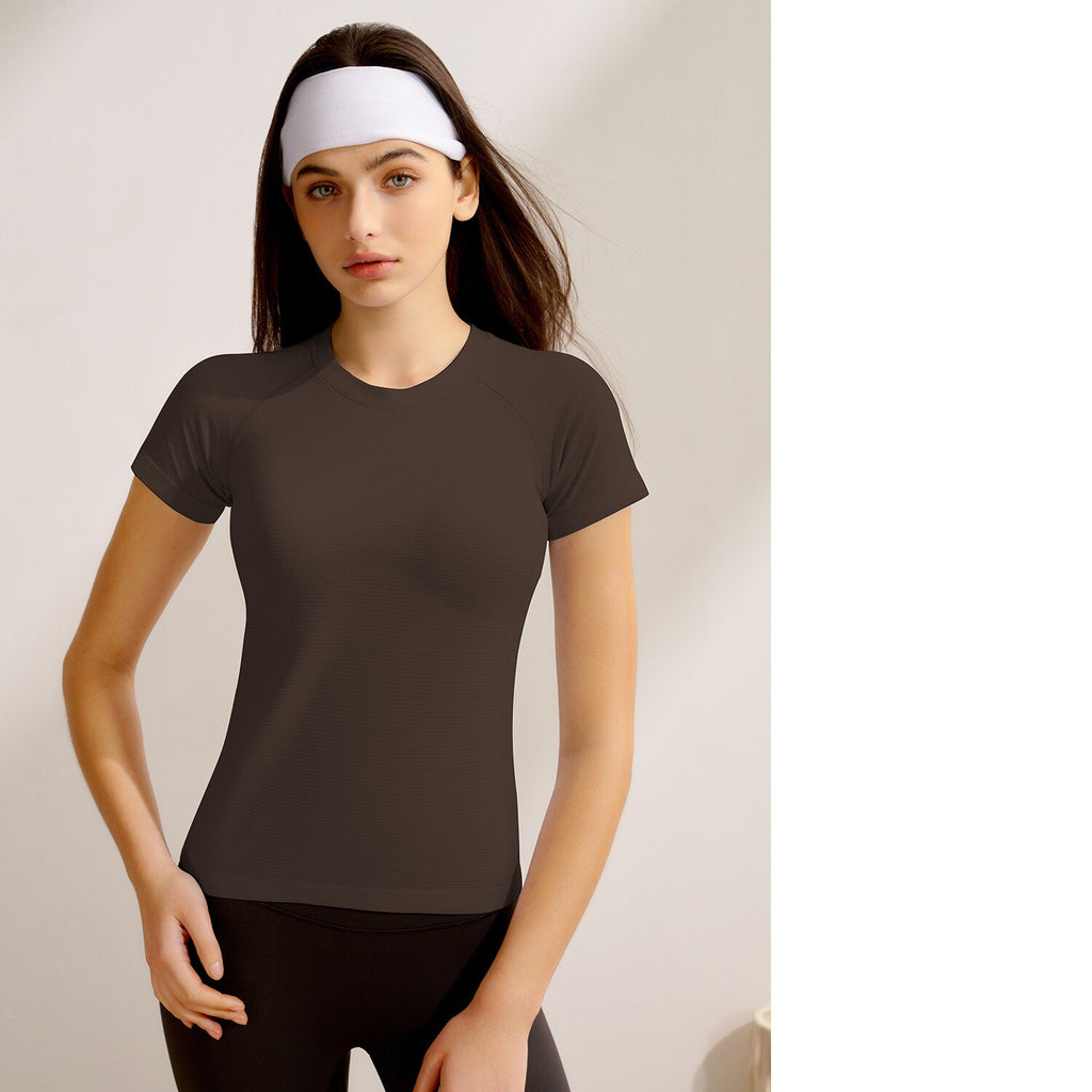 New Women's Short-Sleeve Yoga Top for Pilates Training
