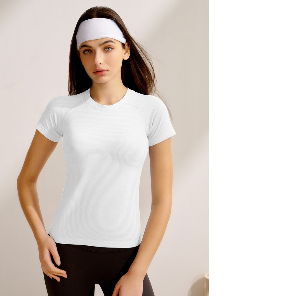 New Women's Short-Sleeve Yoga Top for Pilates Training