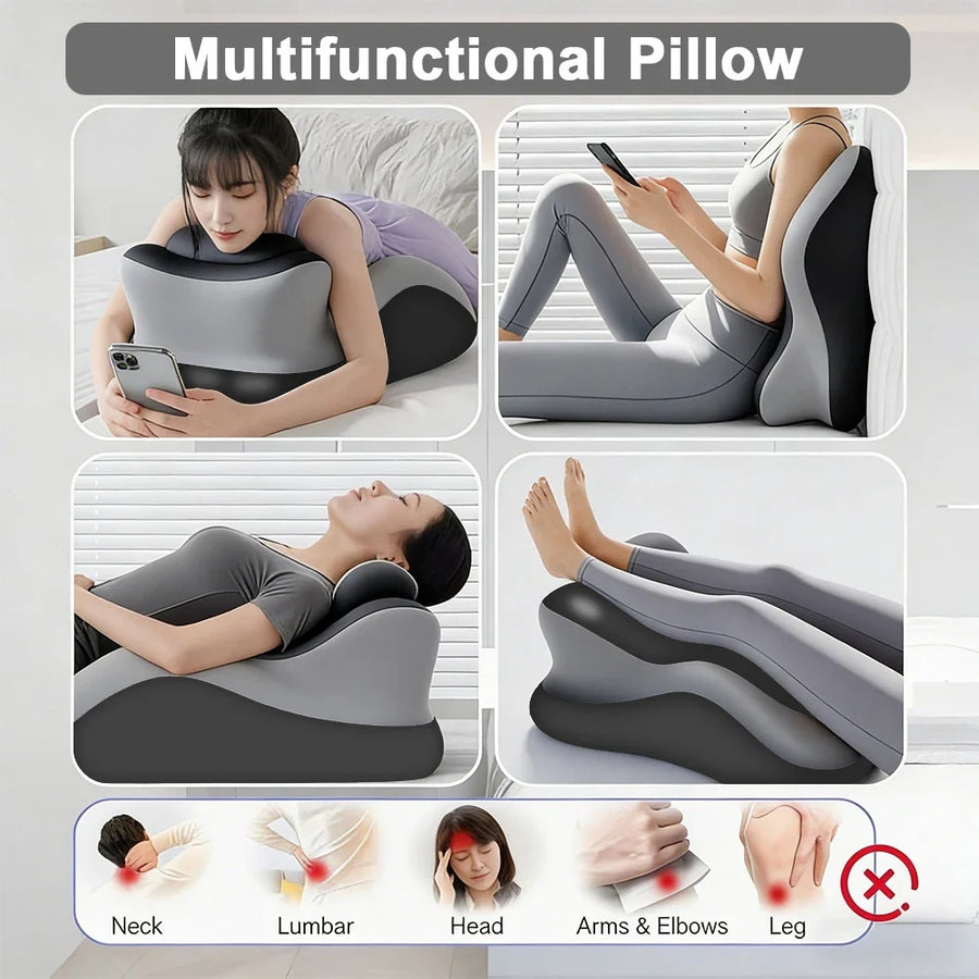 Multifunctional Memory Foam Prone Reading Pillow for Bed