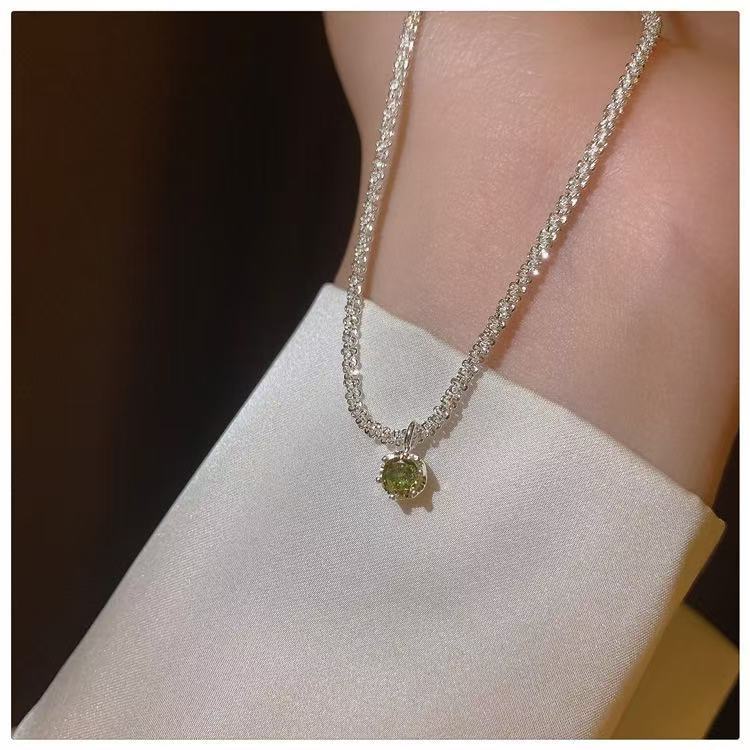 Starry Sky Cubic Zirconia Necklace for Women - Light Luxury