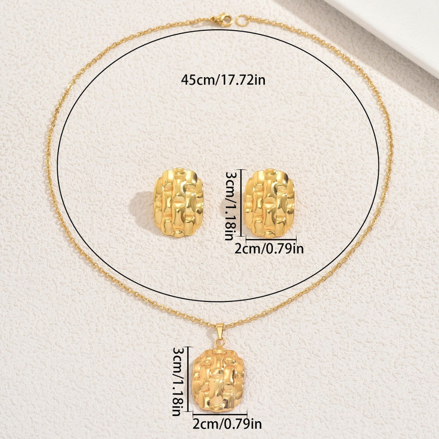 Stylish Cross-border Jewelry Set - Irregular Geometric Design