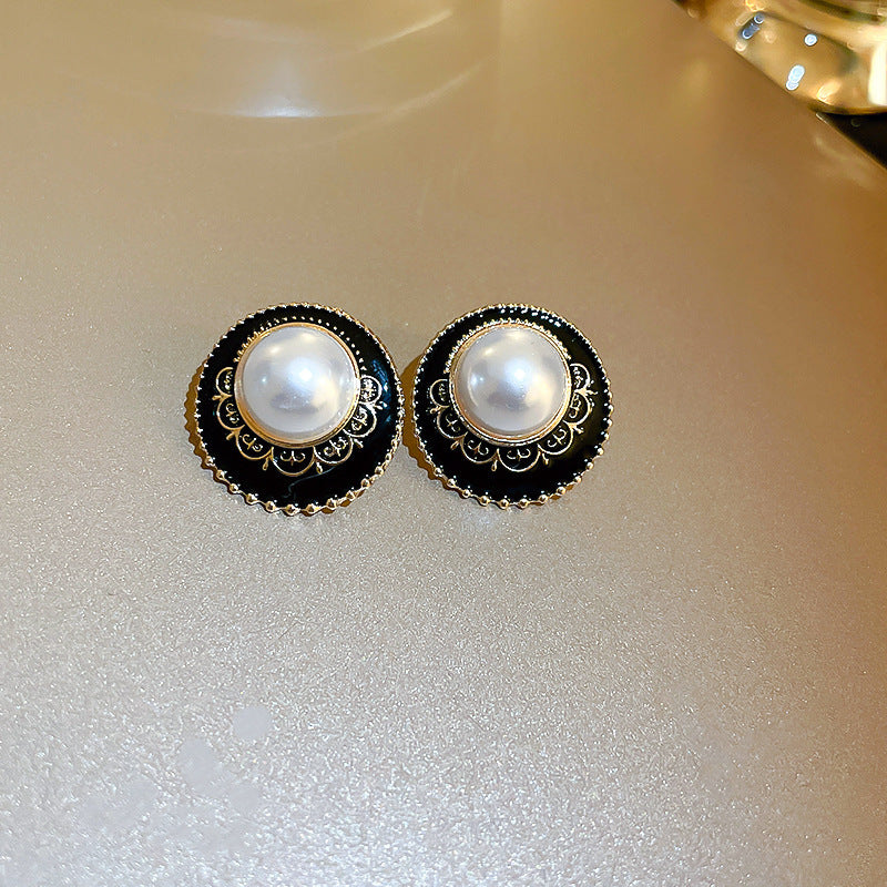 Retro Premium Geometric Floral Earrings - Clip On Light Style