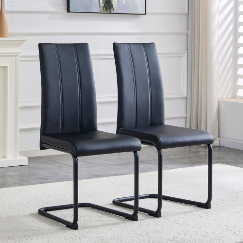 2-Pack PU Upholstered Dining Chairs - Modern Comfort