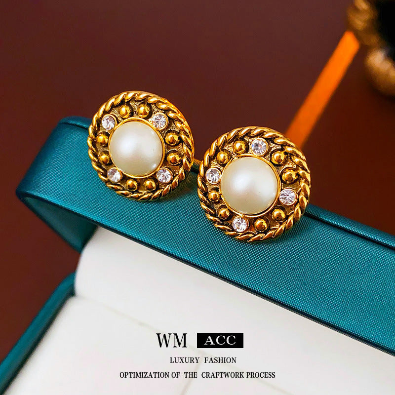Wholesale Vintage Geometric Earrings - Floral Design Jewelry