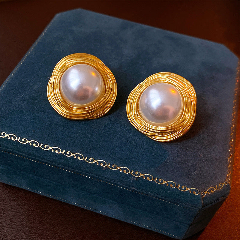 Wholesale Vintage Geometric Earrings - Floral Design Jewelry