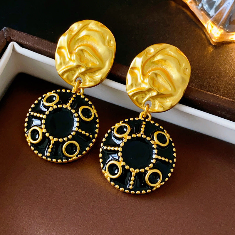 Wholesale Vintage Geometric Earrings - Floral Design Jewelry