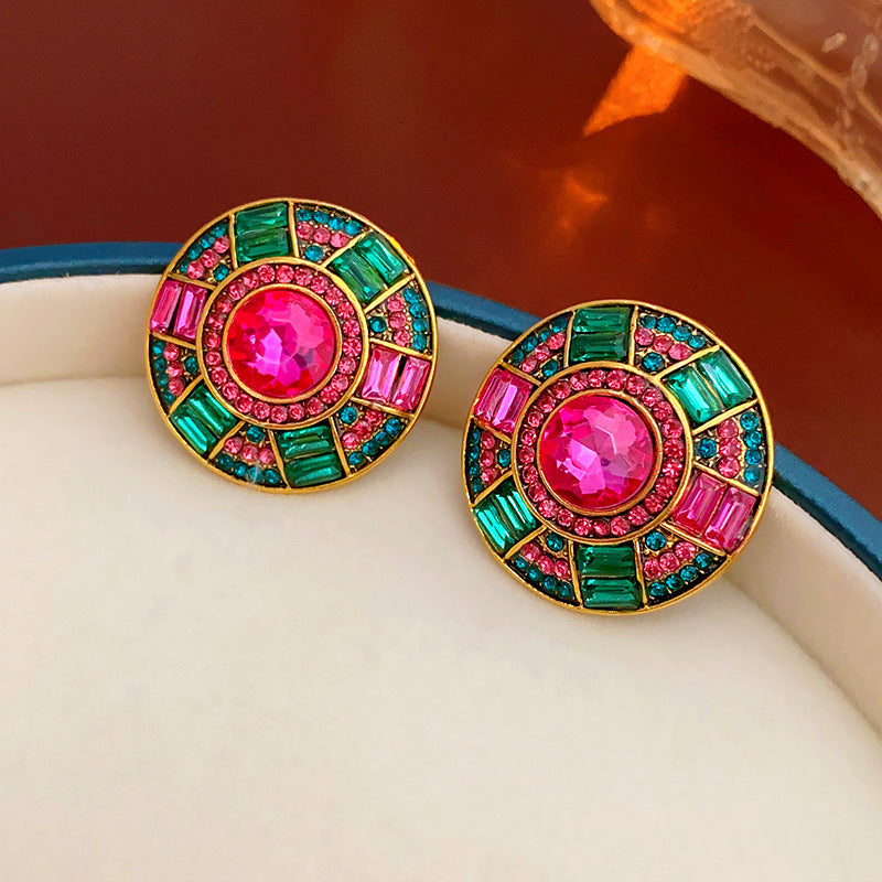 Vintage Palace Style Square Ear Cuffs - Elegant Jewelry for Women