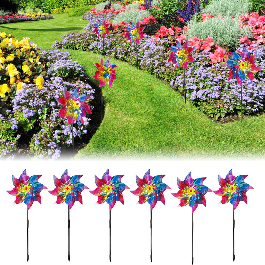 Scarecrow Windmill Set - 6 Sturdy Garden Accessories