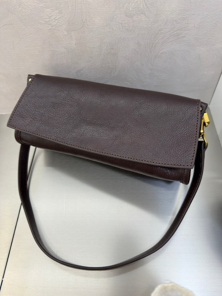 Top-Grain Vegetable-Tanned Cowhide Duffel Bag for Women