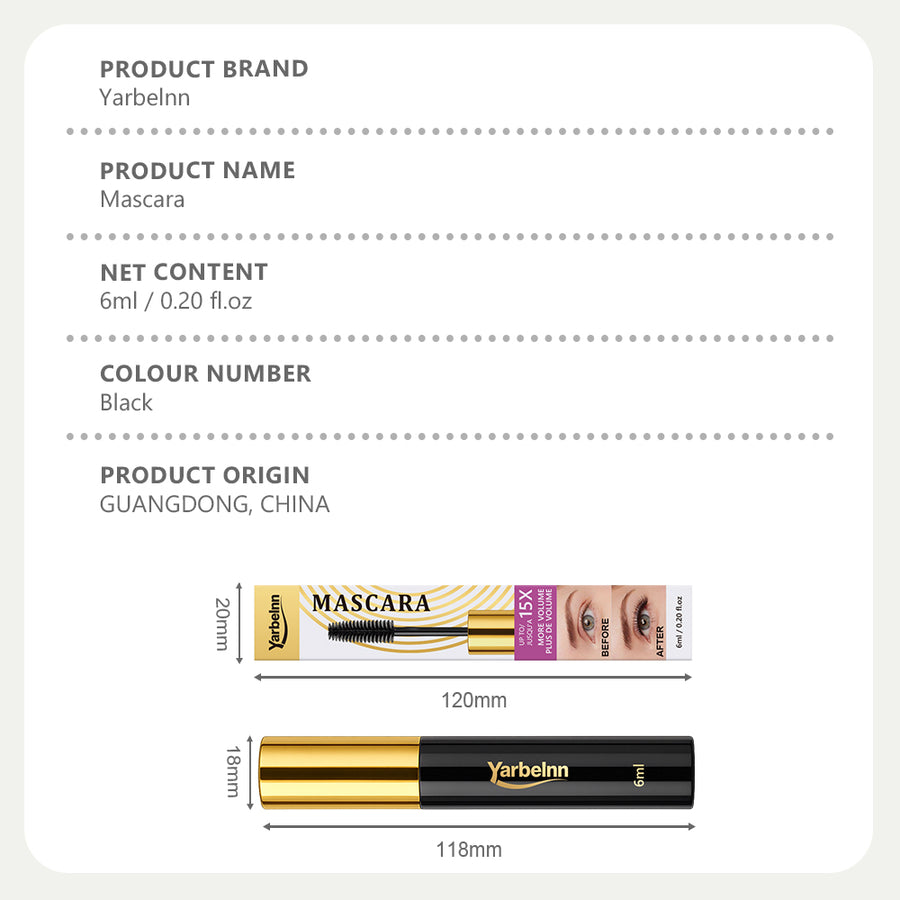 Lengthening Mascara - Long-Lasting Curling Wand Formula
