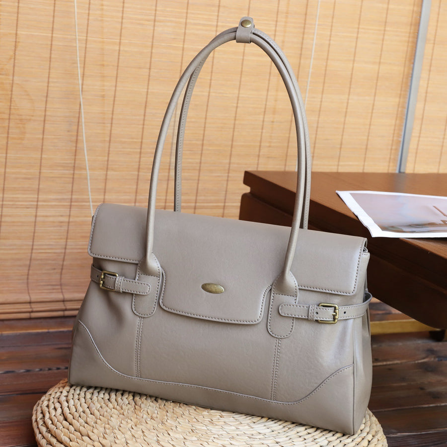 Hot-selling First-layer Cowhide Large-capacity Tote Bag for Women