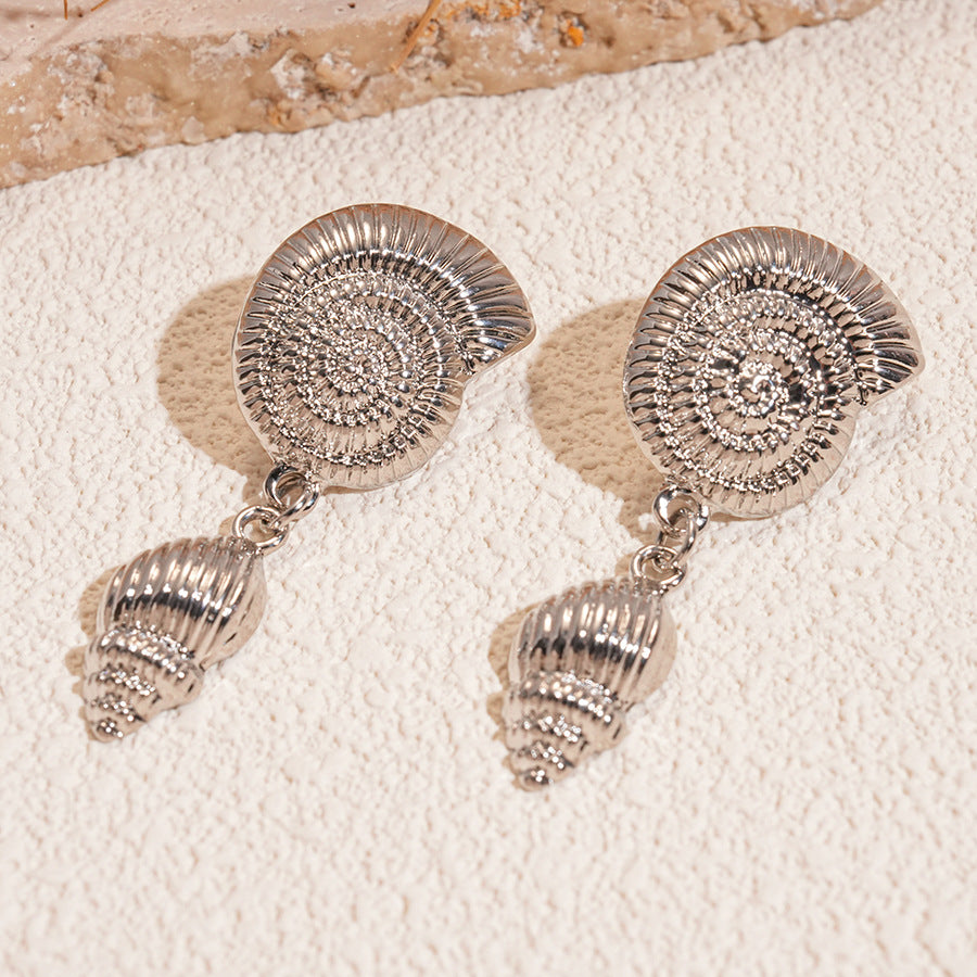 Luxury Pleated Irregular Leaf Earrings - Premium Designer Jewelry