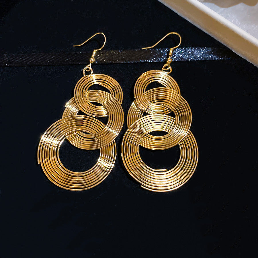 Luxury Pleated Irregular Leaf Earrings - Premium Designer Jewelry