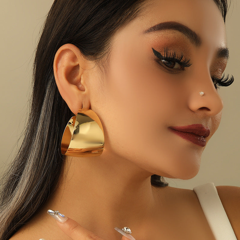 Geometric Circle Hoop Earrings for Women - Magic Circle Design