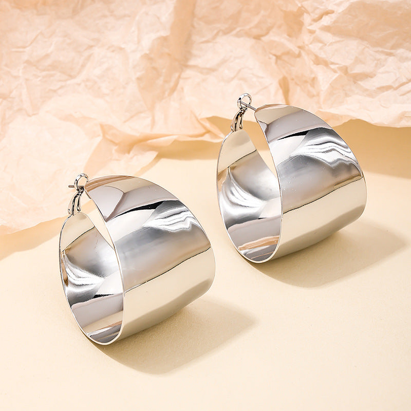 Geometric Circle Hoop Earrings for Women - Magic Circle Design