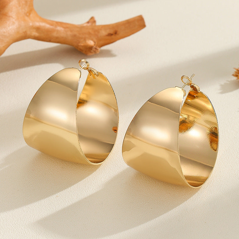 Geometric Circle Hoop Earrings for Women - Magic Circle Design