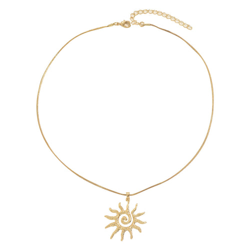 Unique Sunflower Pendant Necklace for Women - Trendy Clavicle Chain