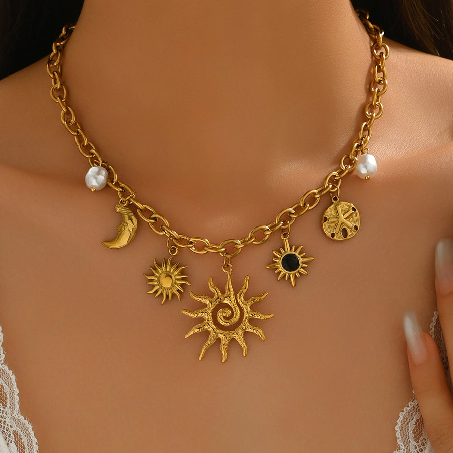 Versatile Rhinestone Inlaid Woven Necklace for Women