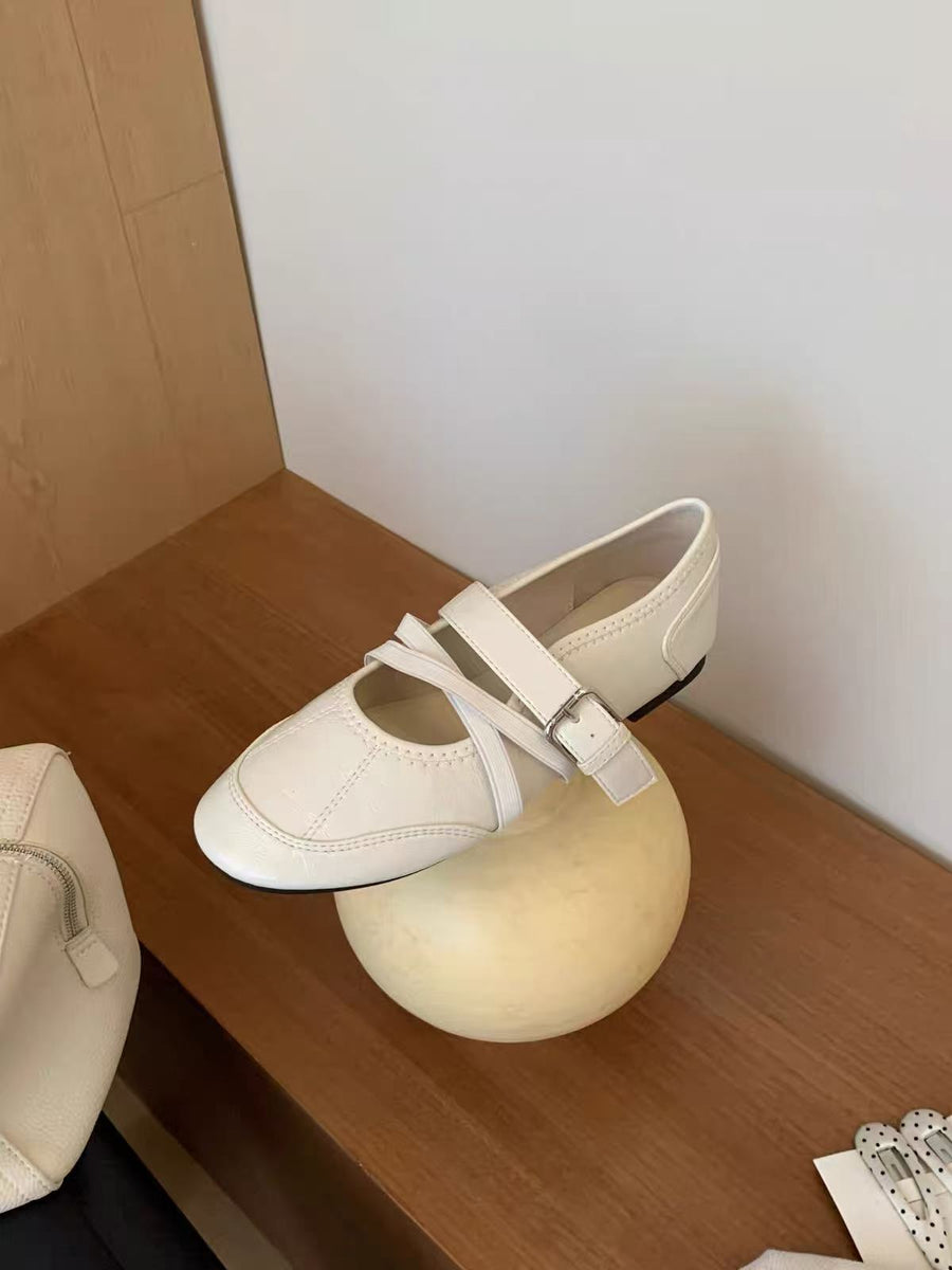 Women's Vintage Ballet Mary Janes - Retro Red Sneakers