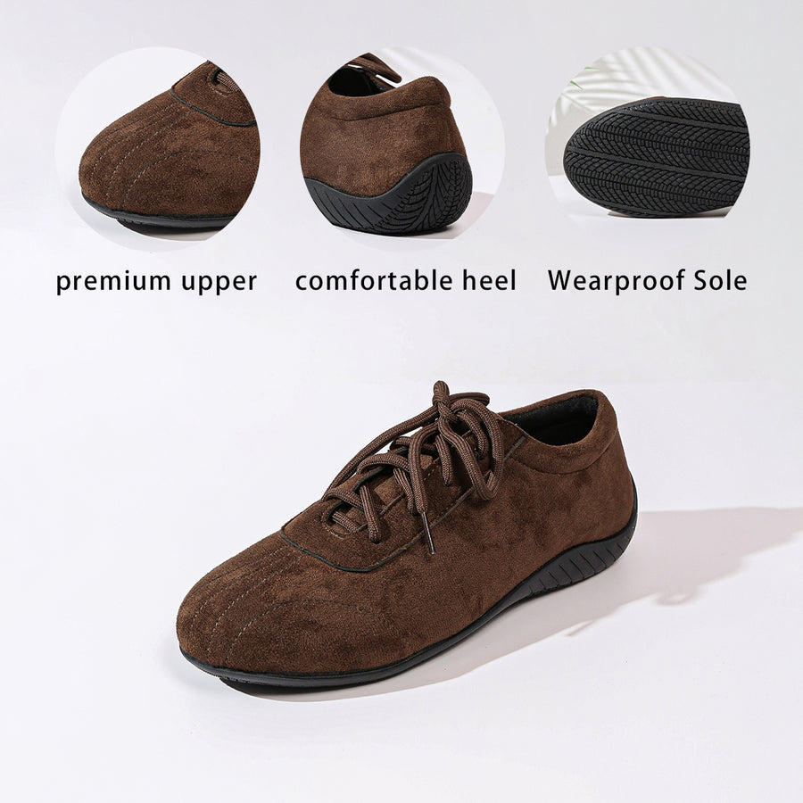 Brown Sneakers - Flat Fashion Hiking Casual Skate Shoes