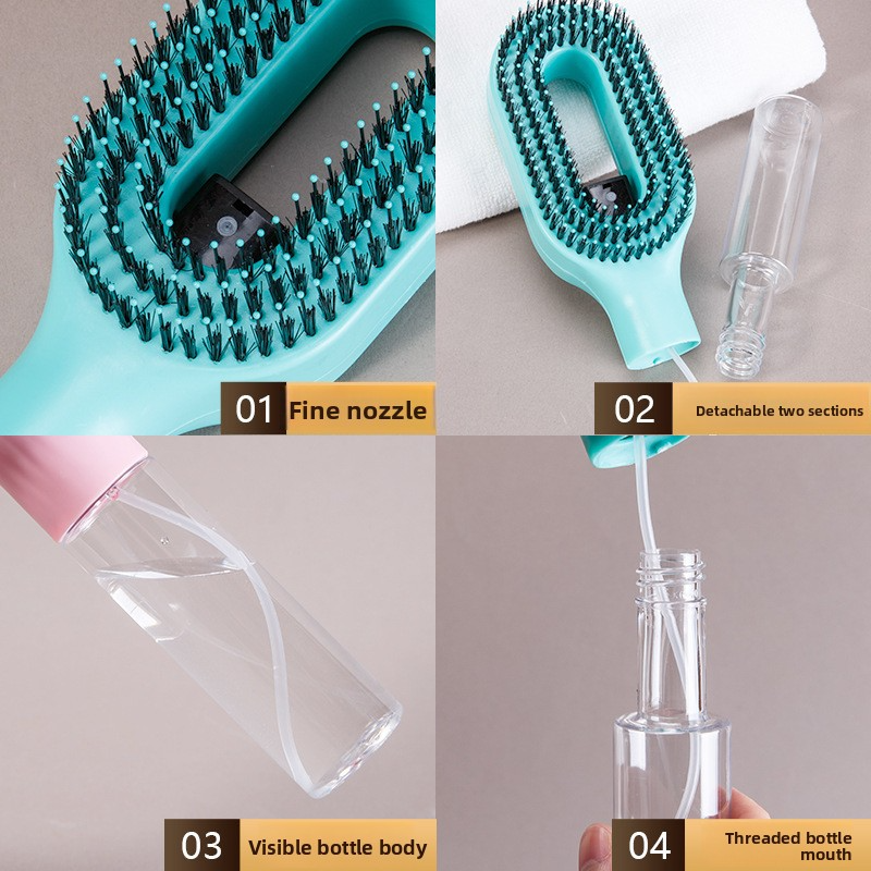 New Water Spraying Hair Comb - Anti-Frizz Detangling Brush