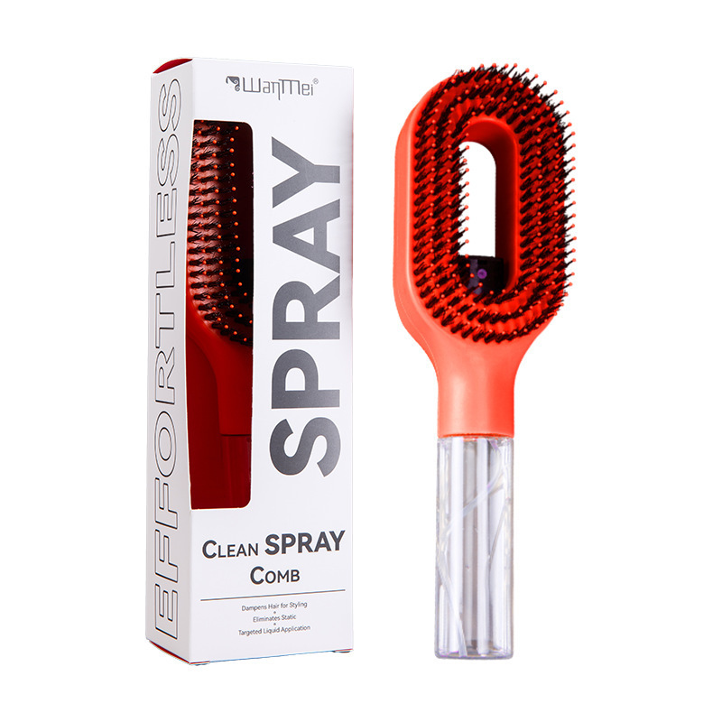 New Water Spraying Hair Comb - Anti-Frizz Detangling Brush