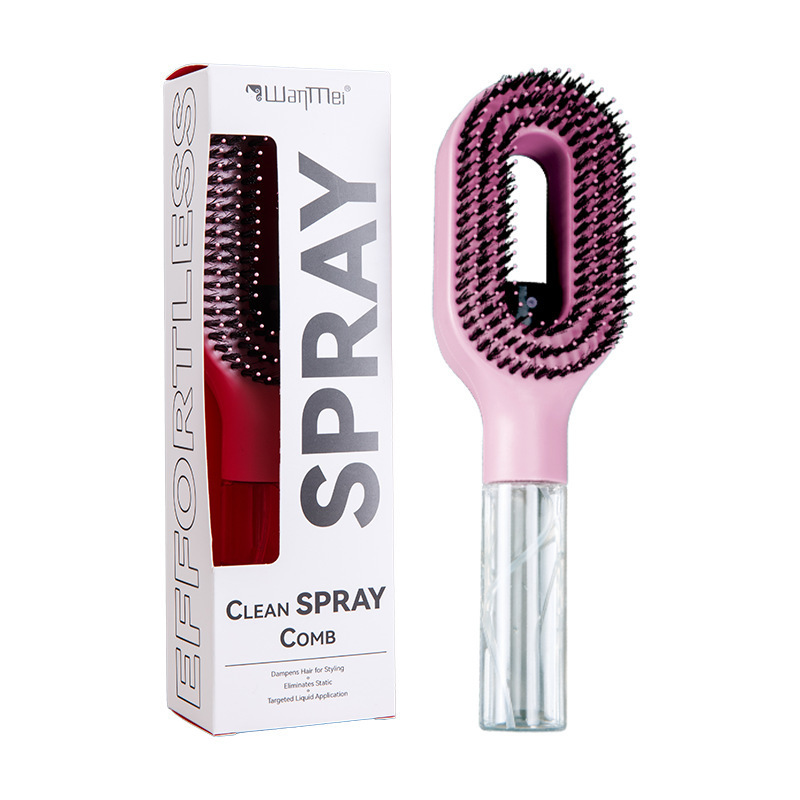 New Water Spraying Hair Comb - Anti-Frizz Detangling Brush