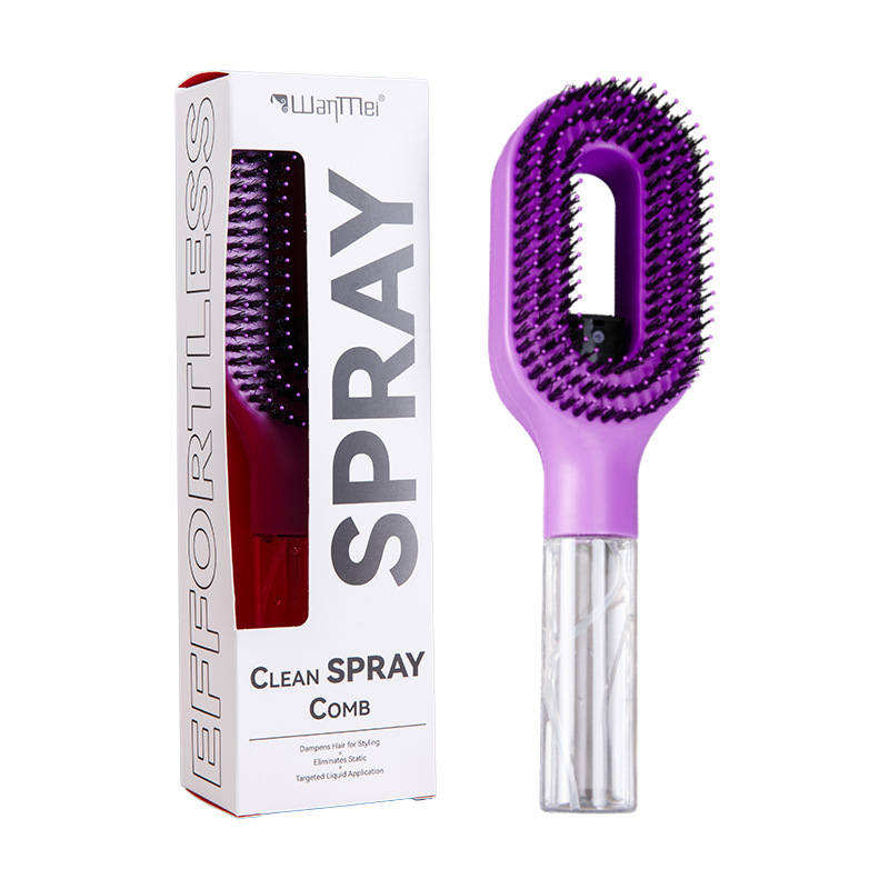 New Water Spraying Hair Comb - Anti-Frizz Detangling Brush