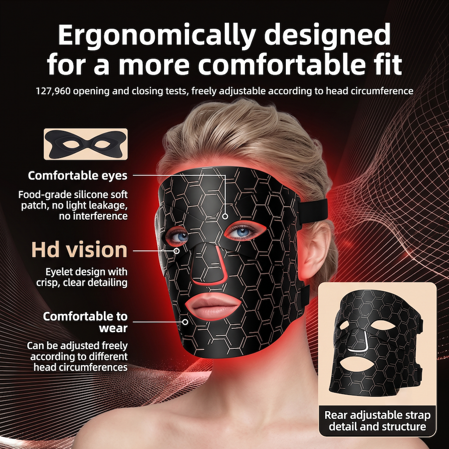 9D Beauty Mask - Photon Rejuvenation LED Silicone Device