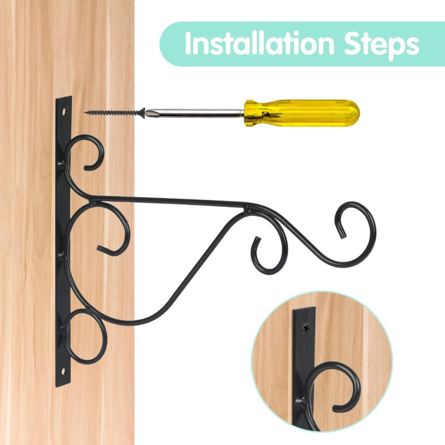 2-Piece Hanging Basket Mounts for Your Garden