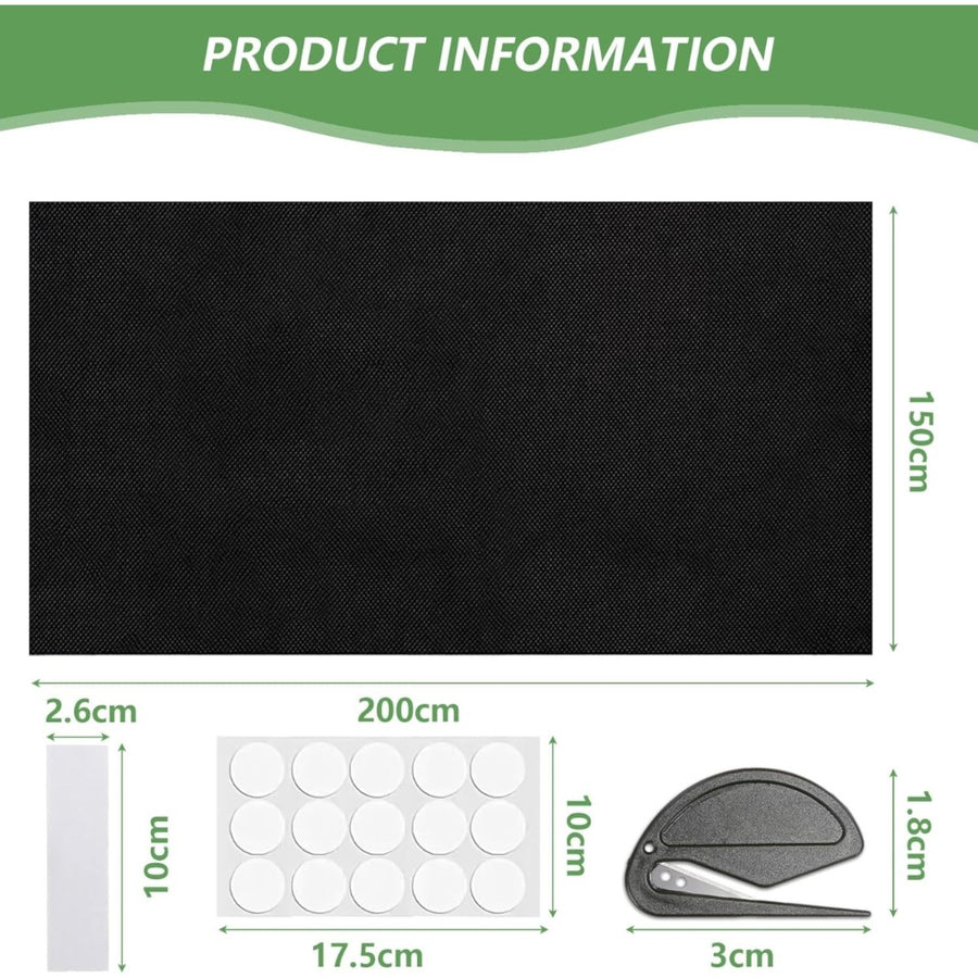 Window Blackout 200x150 Cm - Portable Sun Protection Shade