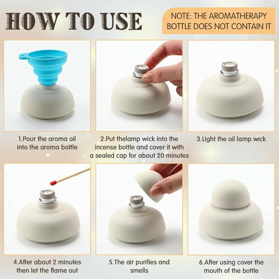 2-Piece Aromatherapy Lamp Wicks for Home Decor & Scenting