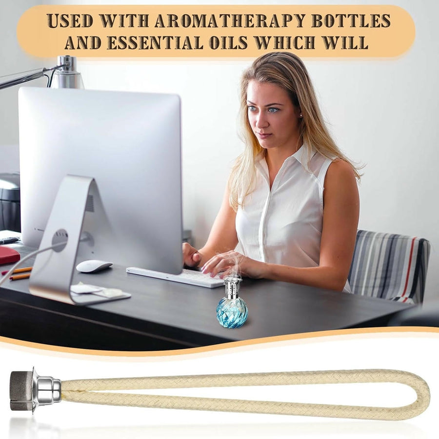 2-Piece Aromatherapy Lamp Wicks for Home Decor & Scenting