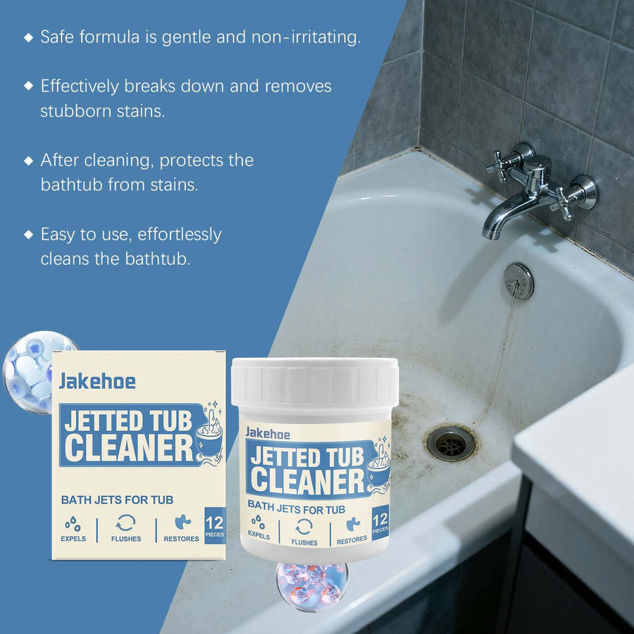 JAKEHOE Jet Bath Cleaner Pads for Sparkling Surfaces
