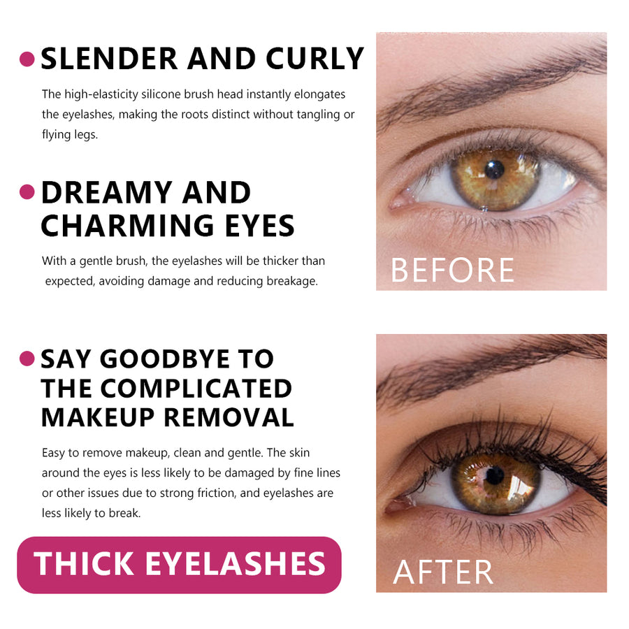 4D Big Eye Mascara - Waterproof Curling Wand for Stunning Lashes