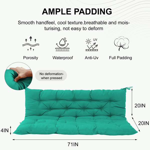 Outdoor Swing Cushions 70 Inch - Comfortable Meditation Cushion