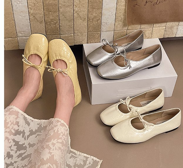 Flat French Gentle Wanwan Shoes for Women - Versatile Flats